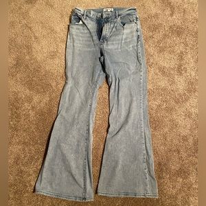 Abercrombie & Fitch Curve Love ultra high rise flare jeans